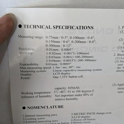 Pittsburgh Digital Calipers