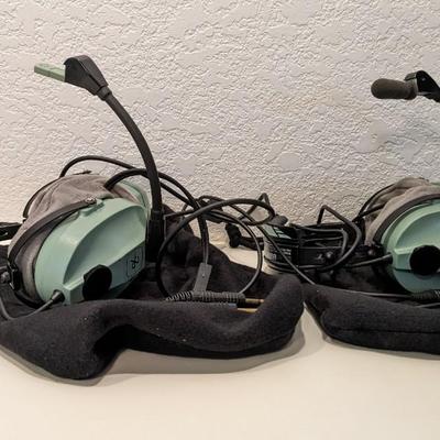 David Clark H10-80 and 30 Aviator Headsets