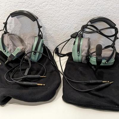 David Clark H10-80 and 30 Aviator Headsets