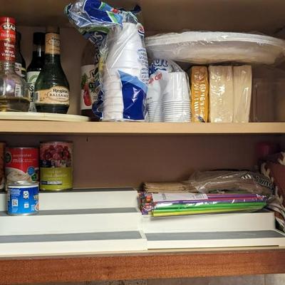 Contents of Upper Kitchen Cabinets (South)