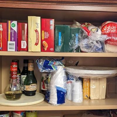 Contents of Upper Kitchen Cabinets (South)