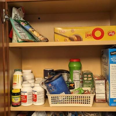 Contents of Upper Kitchen Cabinets (South)