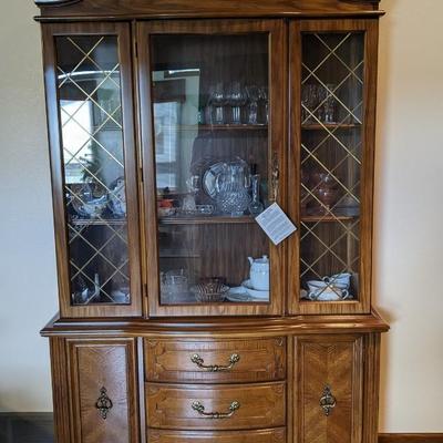 Bassett Hutch with Contents