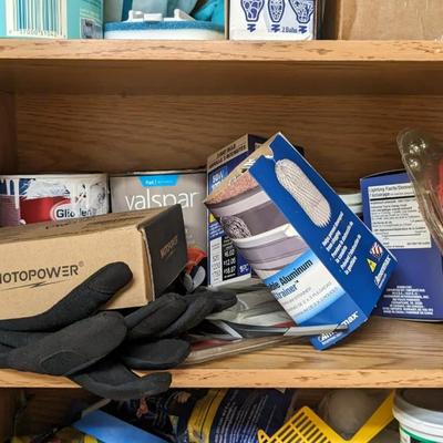 Contents of Cabinets in Wash Room