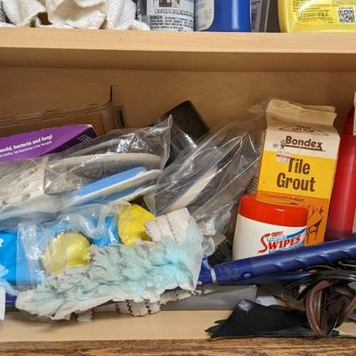 Contents of Cabinets in Wash Room