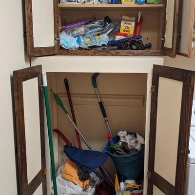 Contents of Cabinets in Wash Room