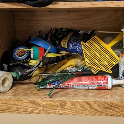 Contents of Cabinets in Wash Room