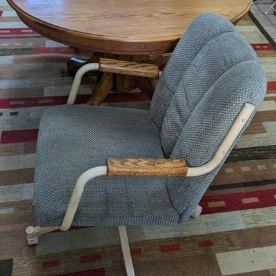 Oval Dining Table and 2 Chairs