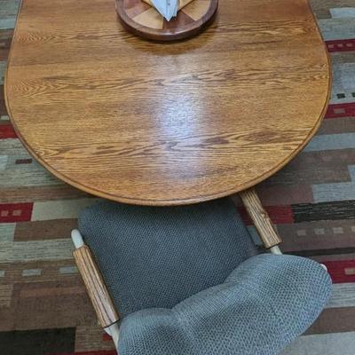 Oval Dining Table and 2 Chairs