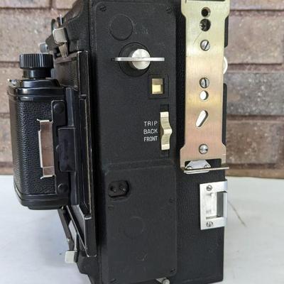 Graflex Speed Graphic 2.25x3.25 Large Format Press/View Camera w/ 23 Slotted Roll Film Holder
