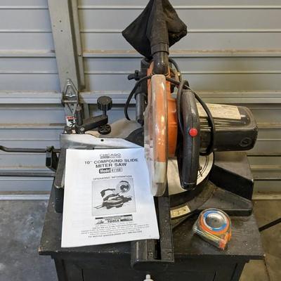 Chicago Electric 10" Compound Slide Miter Saw