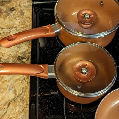Copper Pots and Pans, Henckels Knife Set, and More!