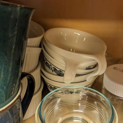 Contents of Upper Kitchen Cabinets (West)