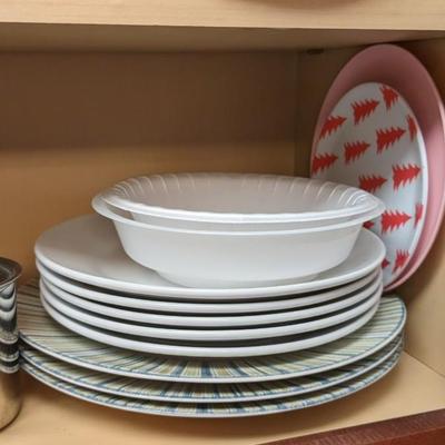 Contents of Upper Kitchen Cabinets (West)