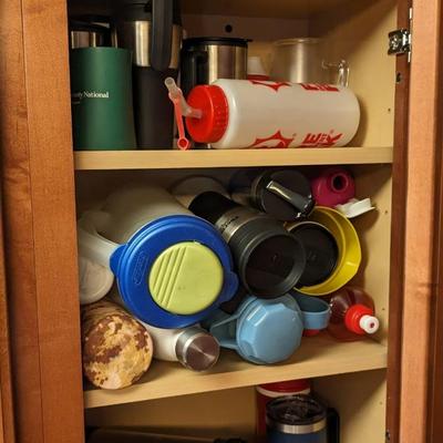 Contents of Upper Kitchen Cabinets (West)