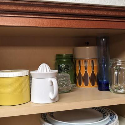 Contents of Upper Kitchen Cabinets (West)
