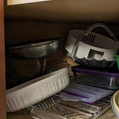 Contents of Upper Kitchen Cabinets (West)