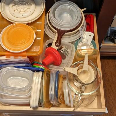 Contents of Lower Kitchen Cabinets (East)