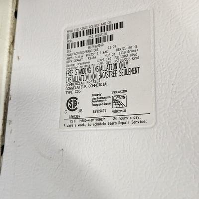 Mini Kenmore Deep Freeze and Garage Fridge
