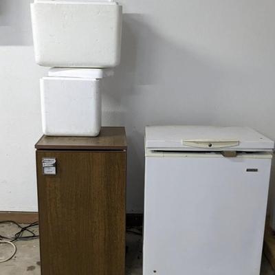 Mini Kenmore Deep Freeze and Garage Fridge