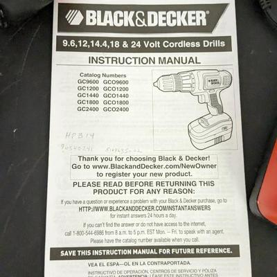 Black and Decker Rechargeable Tool Set