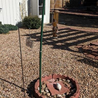 Garden Benches and Bird Feeders