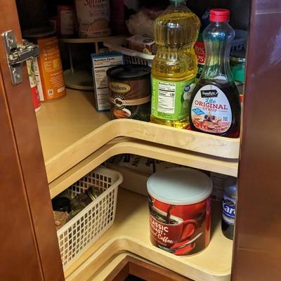 Contents of Lower Kitchen Cabinets (West)