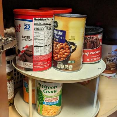 Contents of Lower Kitchen Cabinets (West)