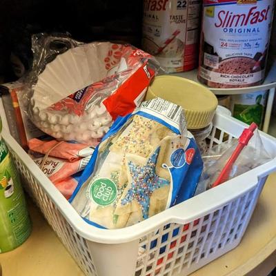 Contents of Lower Kitchen Cabinets (West)