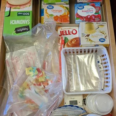 Contents of Lower Kitchen Cabinets (West)