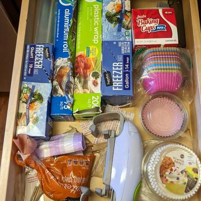 Contents of Lower Kitchen Cabinets (West)
