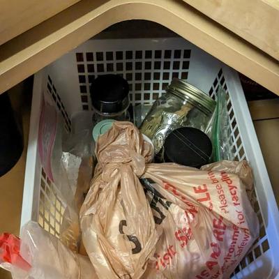 Contents of Lower Kitchen Cabinets (West)