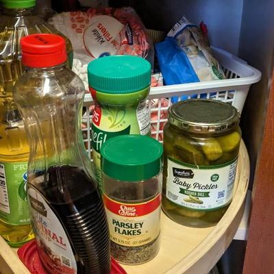 Contents of Lower Kitchen Cabinets (West)