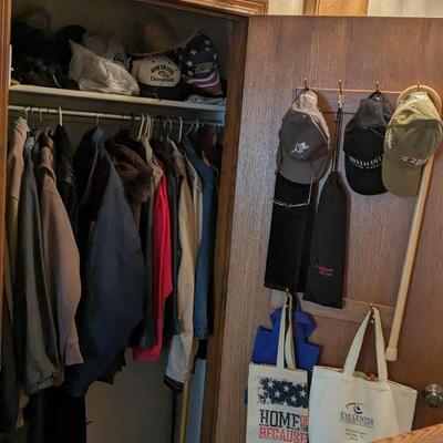 Contents of Hall Coat Closet