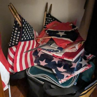 Contents of Hall Coat Closet