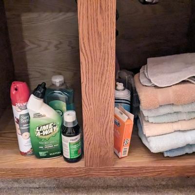 Contents Of Main Bedroom Bathroom and Vanity Area