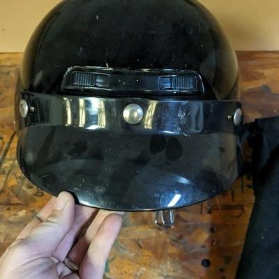 Riding Helmet and Sunglasses