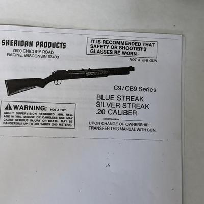 Sheridan Silver Streak Pellet Gun