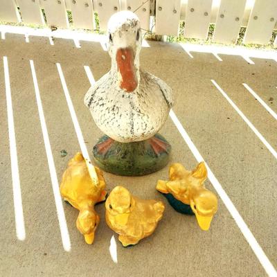 CEMENT DUCK AND ITS DUCKLINGS