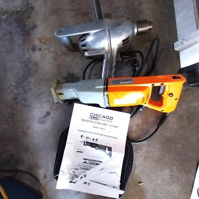 ELECTRIC RECIPROCATING SAW AND BLADES