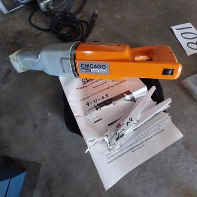ELECTRIC RECIPROCATING SAW AND BLADES