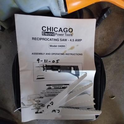 ELECTRIC RECIPROCATING SAW AND BLADES