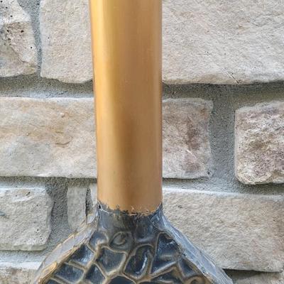5: Textured Bronze Color Metal Vase
