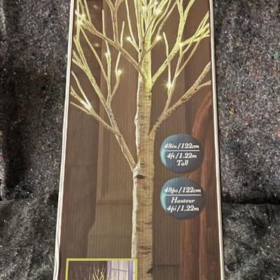 Indoor/Outdoor LED Birch Tree