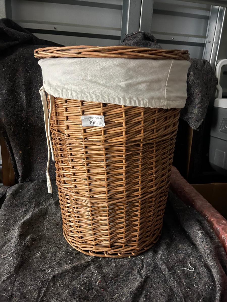Basket Weaved Laundry Basket