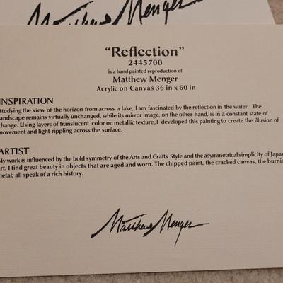 21: Handpainted Reproduction "Reflections" by Matthew Menger