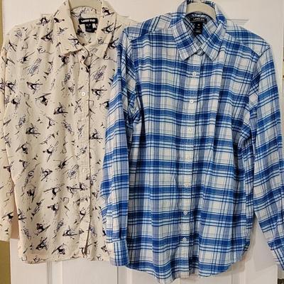 38: LAND'S END Flannel Shirts