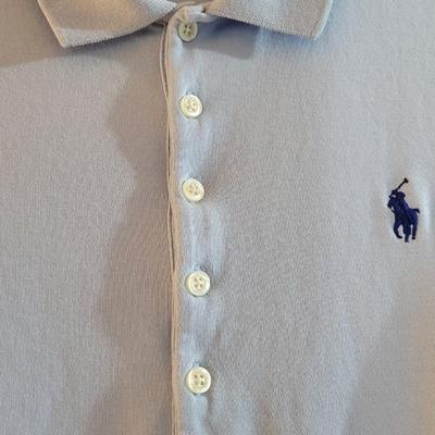 41: Light Blue Polo Dress