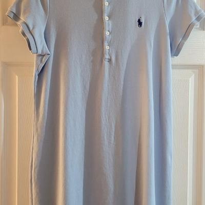 41: Light Blue Polo Dress