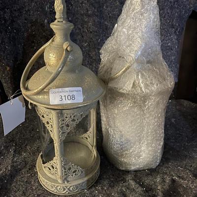 Pair of Decorative Lantern Candle Holders